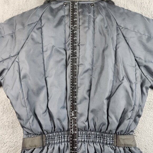 Vintage Snowmobile Suit Men's Large Tall Navy Blue One Piece Belted USA Made 70s - Picture 9 of 16